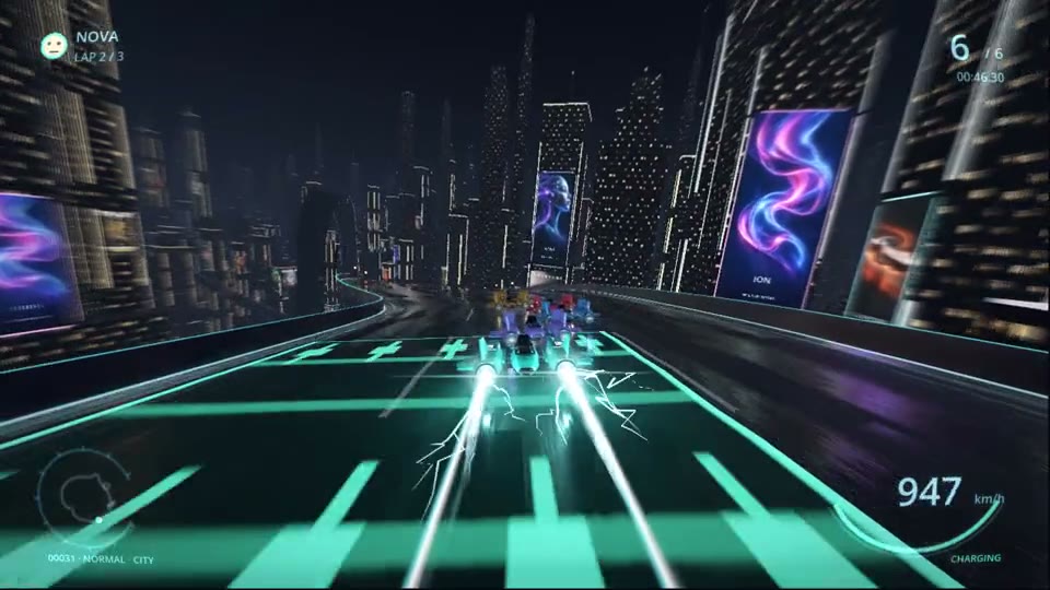 SpaceRacer hover racing gameplay
